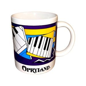 Vintage 90’s Opryland Coffee Mug: Ceramic Glassware: Retro Nashville: GUC